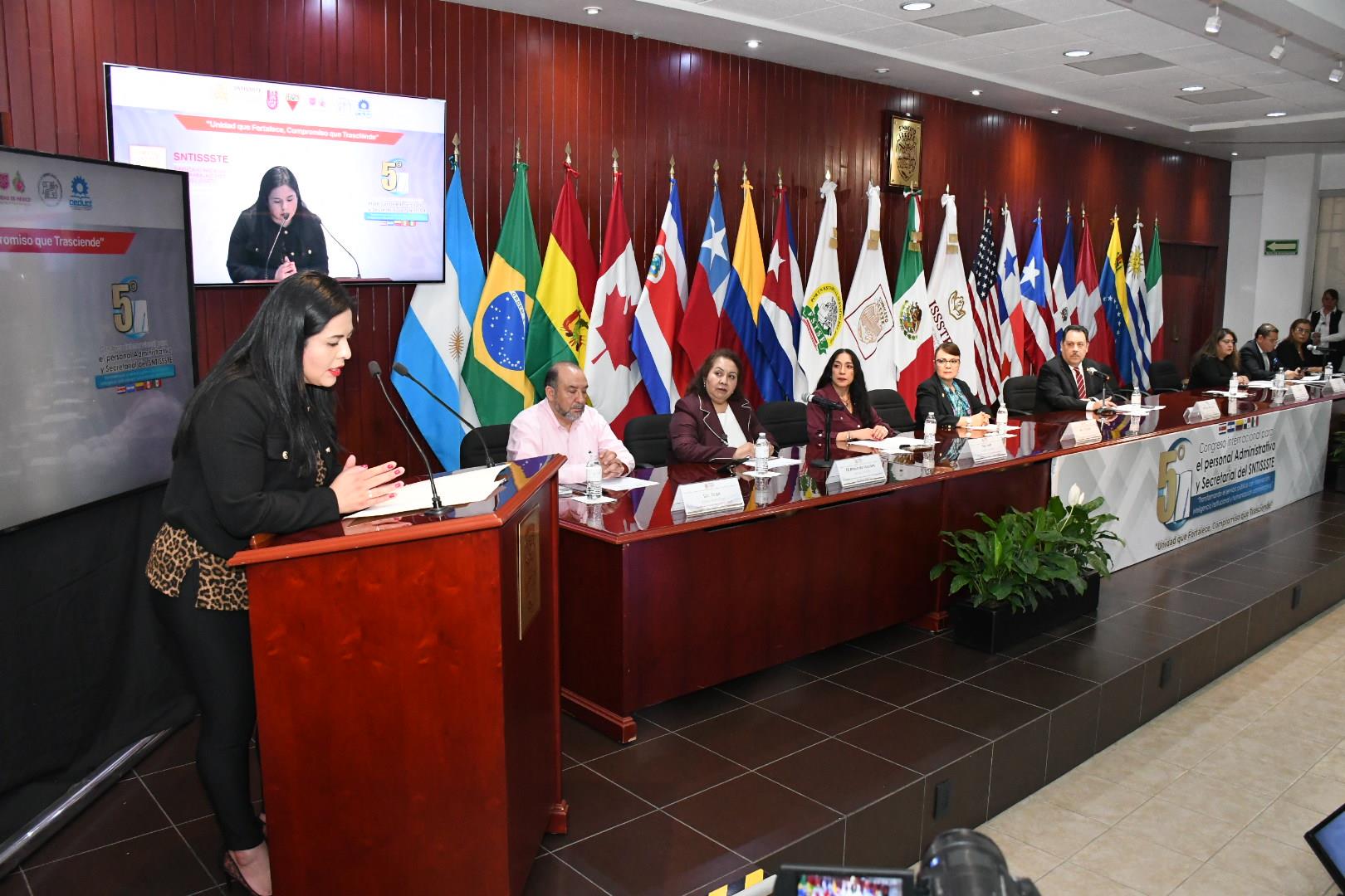 5° Congreso Internacional para Personal Administrativo y Secretarial del SNTISSSTE, Inauguración